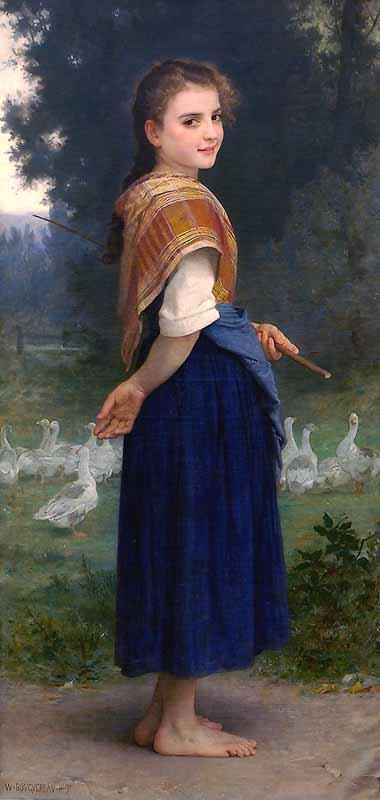 William-Adolphe Bouguereau The Goose Girl China oil painting art